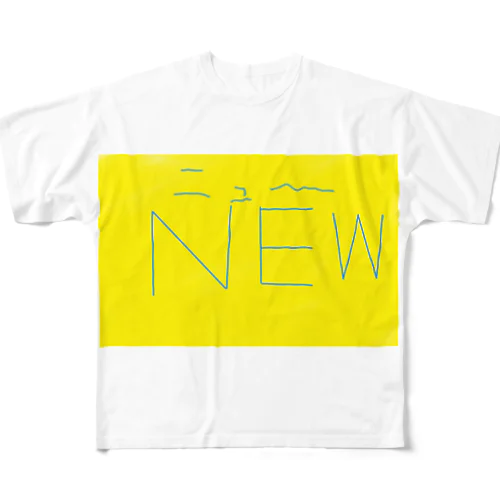 NEW　にゅー All-Over Print T-Shirt