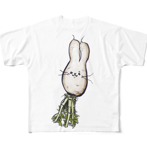 RABBISH フルグラフィックTシャツ