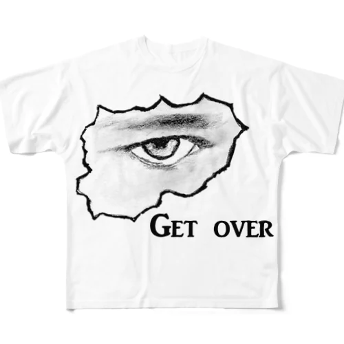 Get over フルグラフィックTシャツ