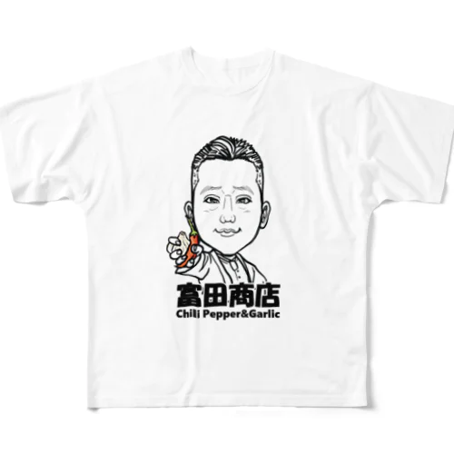 似顔絵 フルグラフィックTシャツ