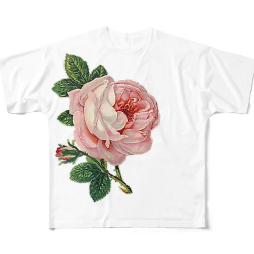 一輪の薔薇 All-Over Print T-Shirt