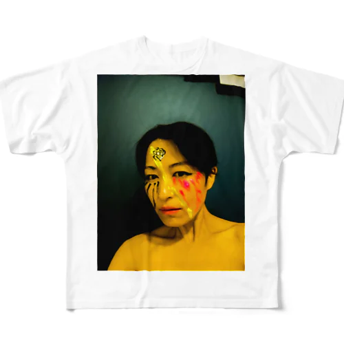 「Rain On Me」Naomi Okiバージョン All-Over Print T-Shirt