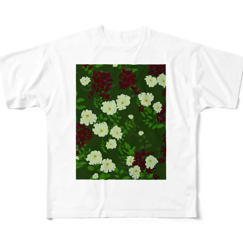 深緑の庭 All-Over Print T-Shirt