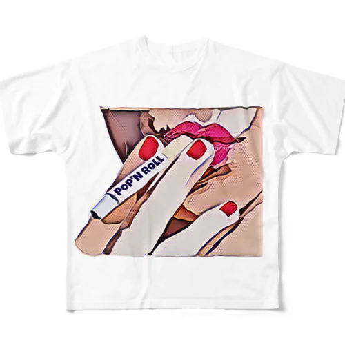 pop'n cigarettegirl01 All-Over Print T-Shirt