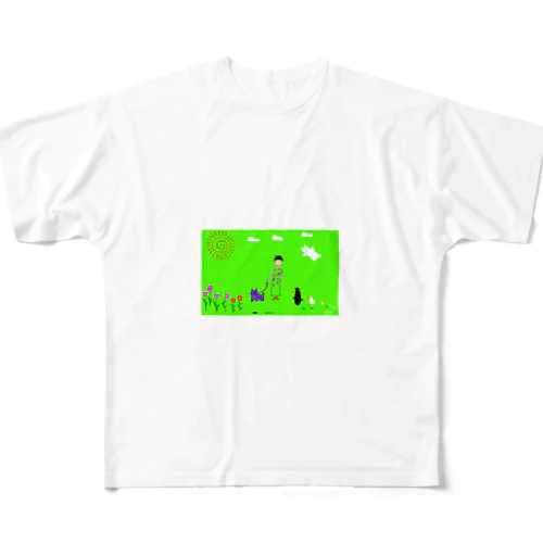 In my Dream green フルグラフィックTシャツ