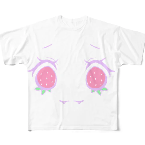 苺のおめめ All-Over Print T-Shirt