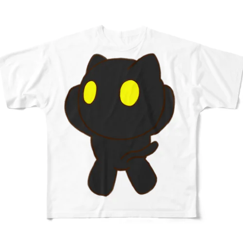 KURONEKO STICKING All-Over Print T-Shirt