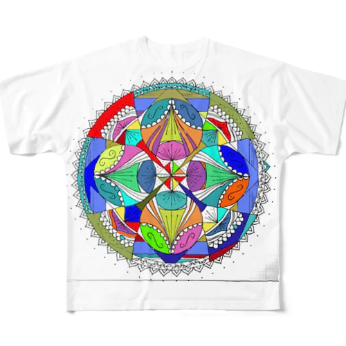 くいしんぼ曼陀羅① All-Over Print T-Shirt