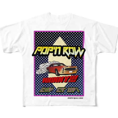 pop'n car フルグラフィックTシャツ