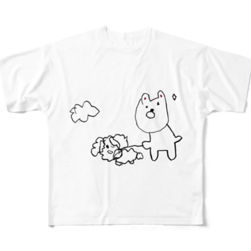 さんぽちゃん フルグラフィックTシャツ