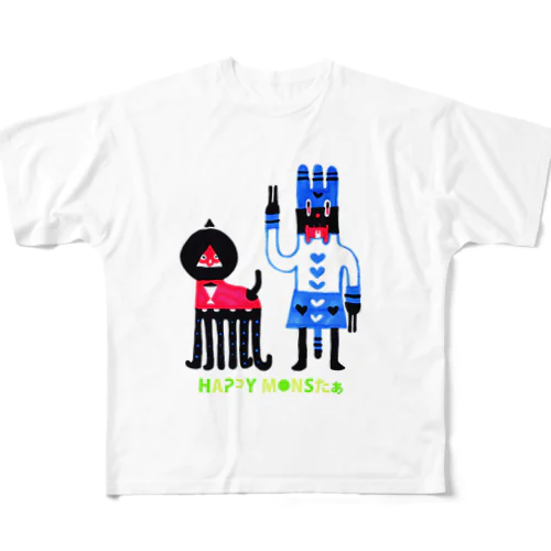 ハローはわゆ〜&オクドック All-Over Print T-Shirt