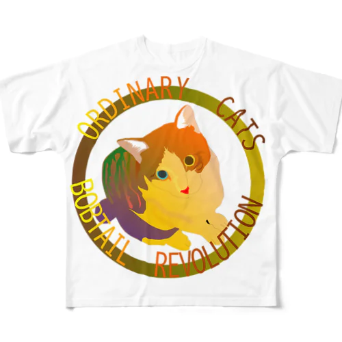 Ordinary Cats03h.t.(秋) フルグラフィックTシャツ