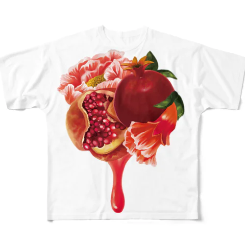 【forseasons】ザクロ All-Over Print T-Shirt
