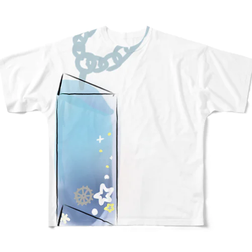 三角ちゅー All-Over Print T-Shirt