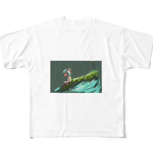 water lily フルグラフィックTシャツ