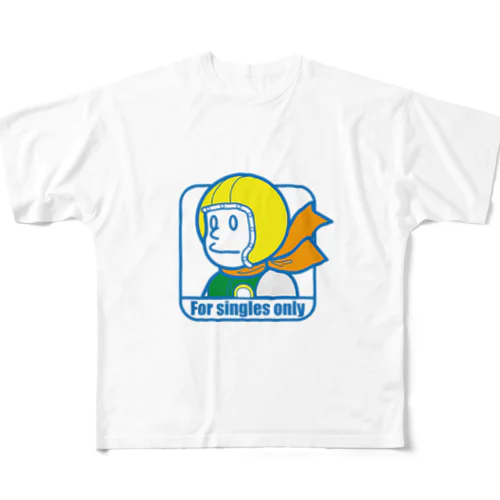 独身ライダー（カラー） フルグラフィックTシャツ