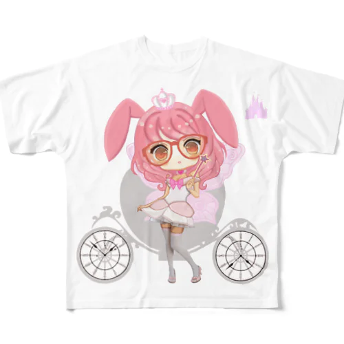 バニーなるちゃん シンデレラVer All-Over Print T-Shirt