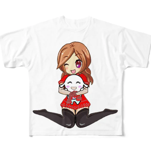 ゆーこママン＆kouっちベイビー フルグラフィックTシャツ