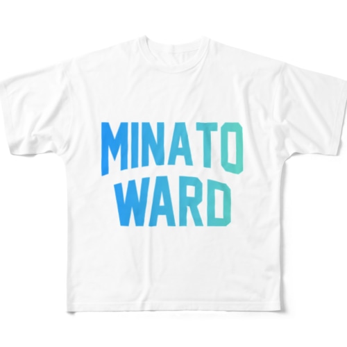 港区 MINATO WARD All-Over Print T-Shirt