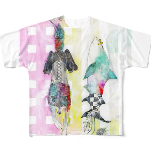 Wolf & Bull shark All-Over Print T-Shirt