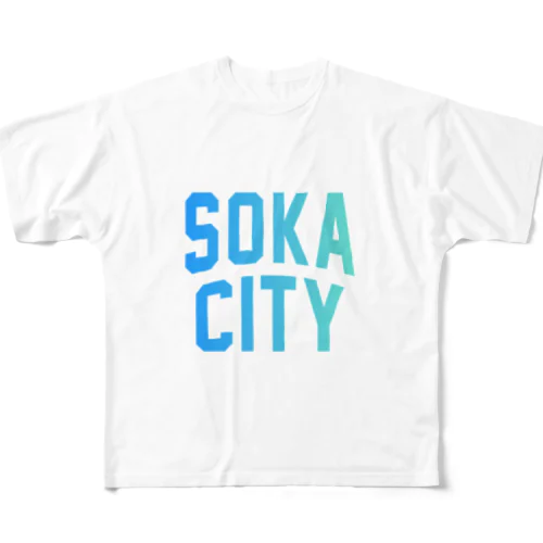 草加市 SOKA CITY All-Over Print T-Shirt