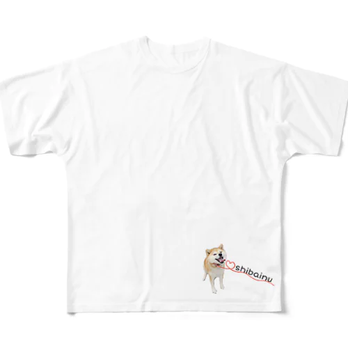 柴犬　ハナ All-Over Print T-Shirt