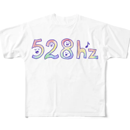 528hz  フルグラフィックTシャツ