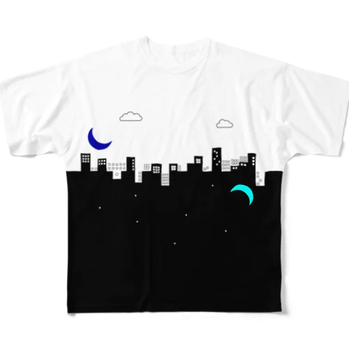 【昼】いっしょうけんめいパワポで作ったロゴの服 フルグラフィックTシャツ