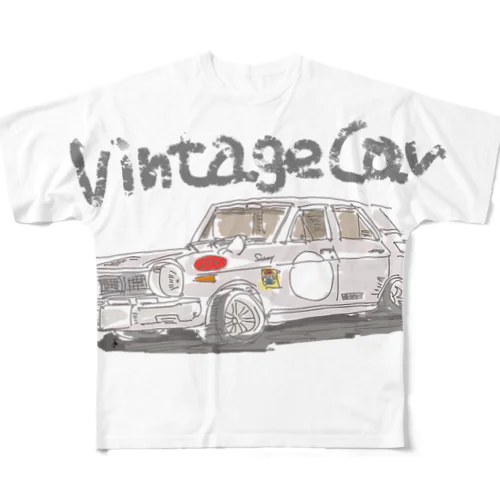 ビンテージカー All-Over Print T-Shirt