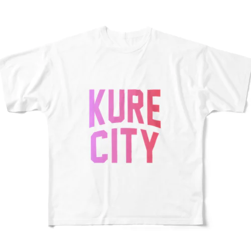 呉市 KURE CITY All-Over Print T-Shirt