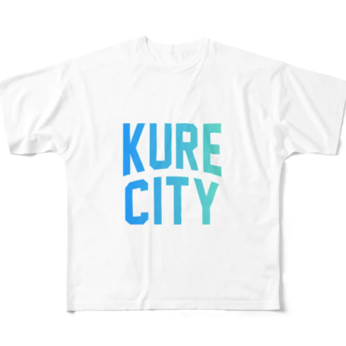 呉市 KURE CITY All-Over Print T-Shirt