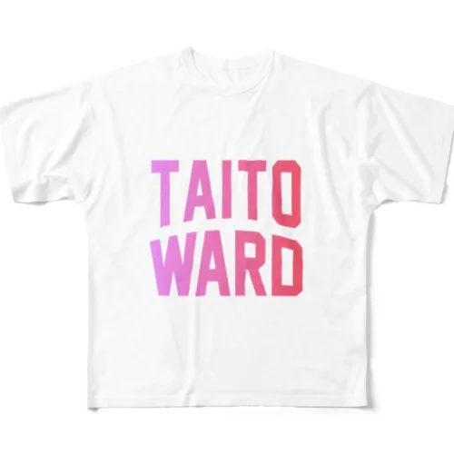 台東区 TAITO WARD フルグラフィックTシャツ