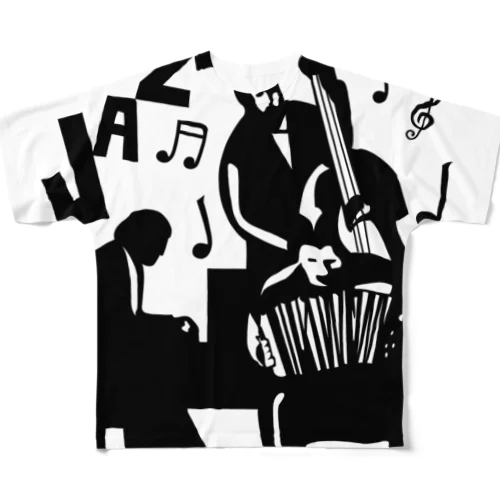 JAZZ フルグラフィックTシャツ