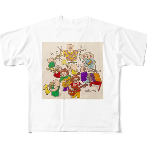 ビーバーちゃんバンド フルグラフィックTシャツ