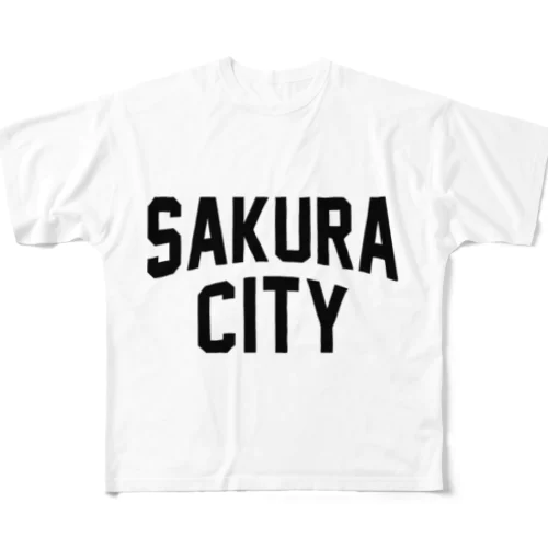 佐倉市 SAKURA CITY All-Over Print T-Shirt