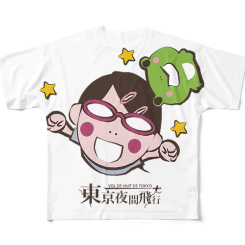 東京夜間飛行：琴子 All-Over Print T-Shirt