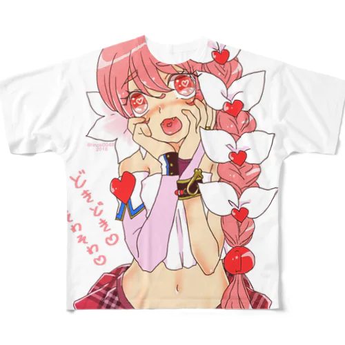 どきどきガール フルグラフィックTシャツ