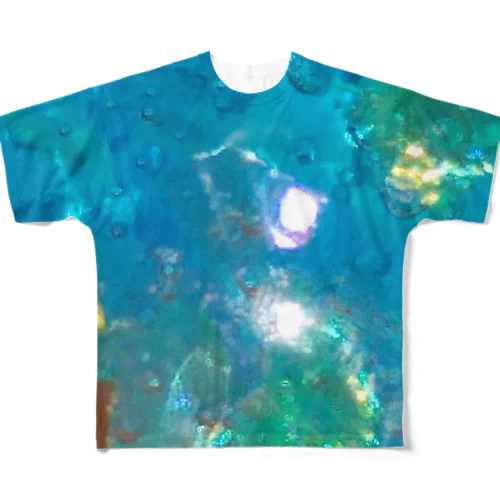 キラキラ（ネオンブルー） All-Over Print T-Shirt