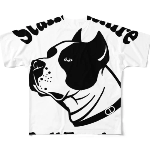 Staffordshire Bull Terrier / スタッフォードシャー・ブルテリア All-Over Print T-Shirt