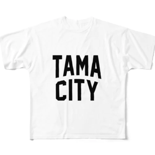 多摩市 TAMA CITY All-Over Print T-Shirt