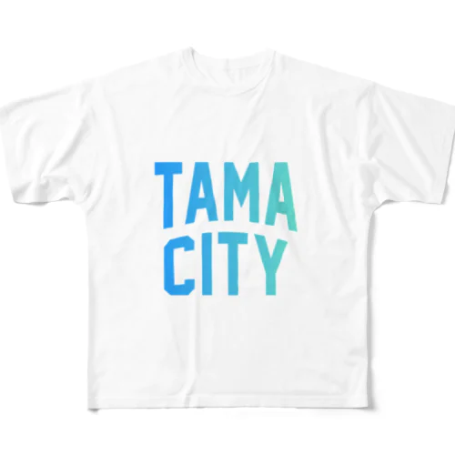 多摩市 TAMA CITY フルグラフィックTシャツ
