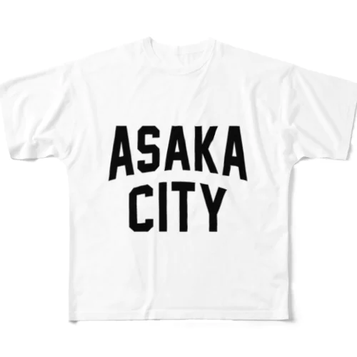 朝霞市 ASAKA CITY フルグラフィックTシャツ