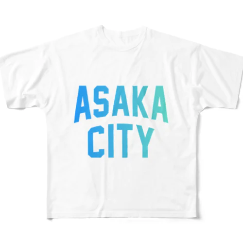 朝霞市 ASAKA CITY フルグラフィックTシャツ