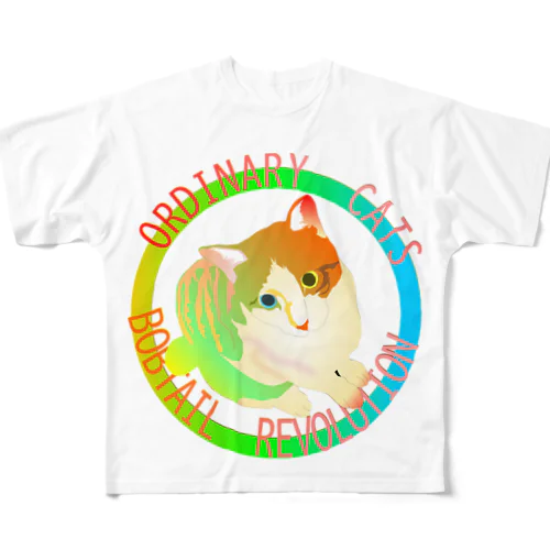 Ordinary Cats03h.t.(春) フルグラフィックTシャツ