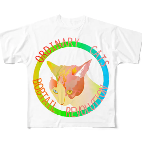 Ordinary Cats04h.t.(春) フルグラフィックTシャツ