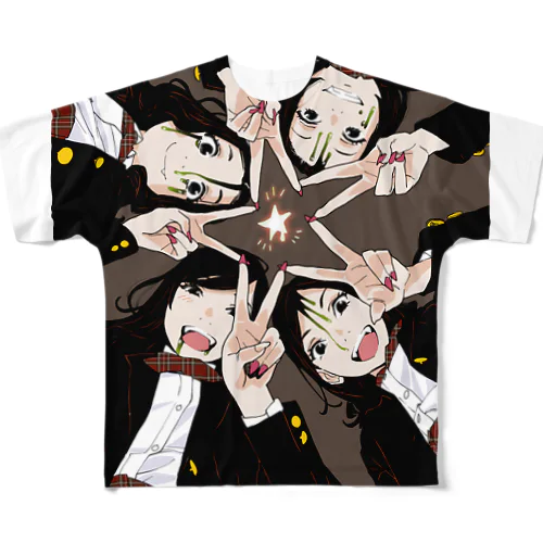 オトメの帝国ハロウィンスペシャル／ディベート部 All-Over Print T-Shirt