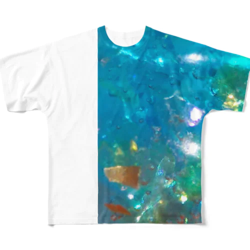 キラキラ（ネオンブルー） All-Over Print T-Shirt