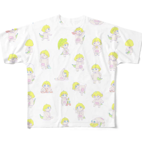 どらごんこどもちゃん2 フルグラフィックTシャツ