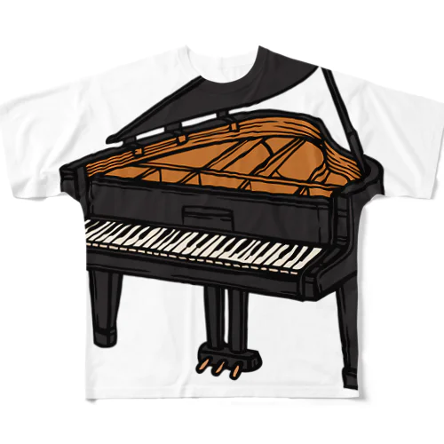 GRANDPIANO-グランドピアノ- フルグラフィックTシャツ