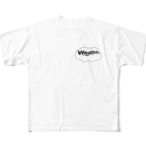 wealths フルグラフィックTシャツ